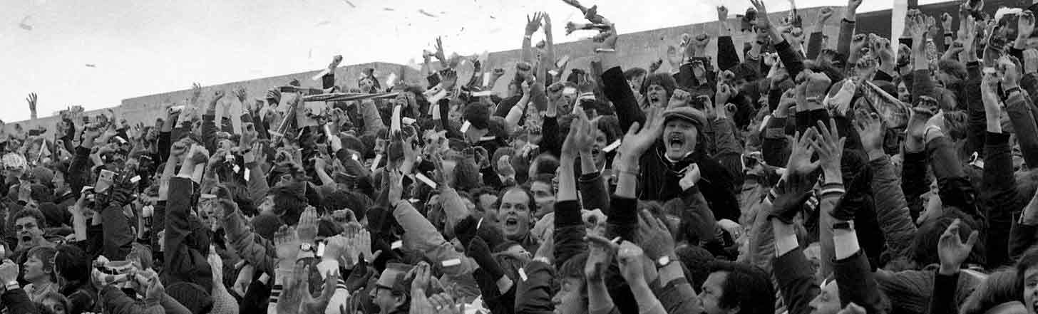 Fans festejan el ascenso de Brighton
