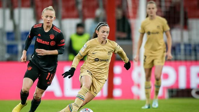 Aitana Bonmatí en la derrota en Champions, Bayern 3-1 Barça. Créditos: EFE