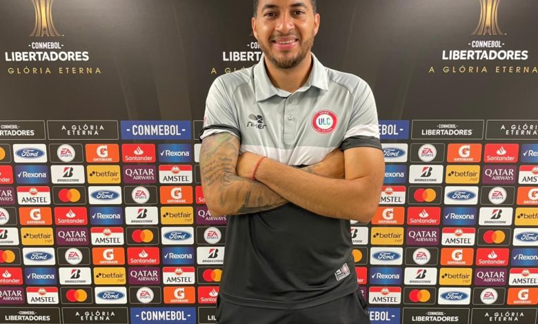 César Lagos, tras un partido de Copa Libertadores con Unión La Calera