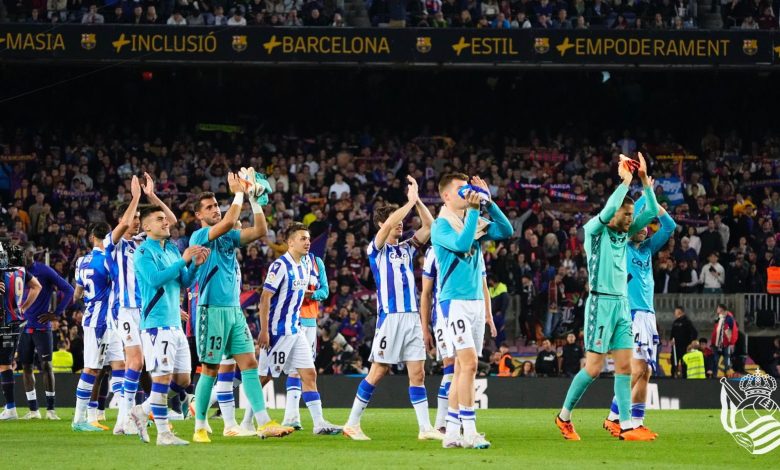 La Real Sociedad venció en el Camp Nou, 32 años después