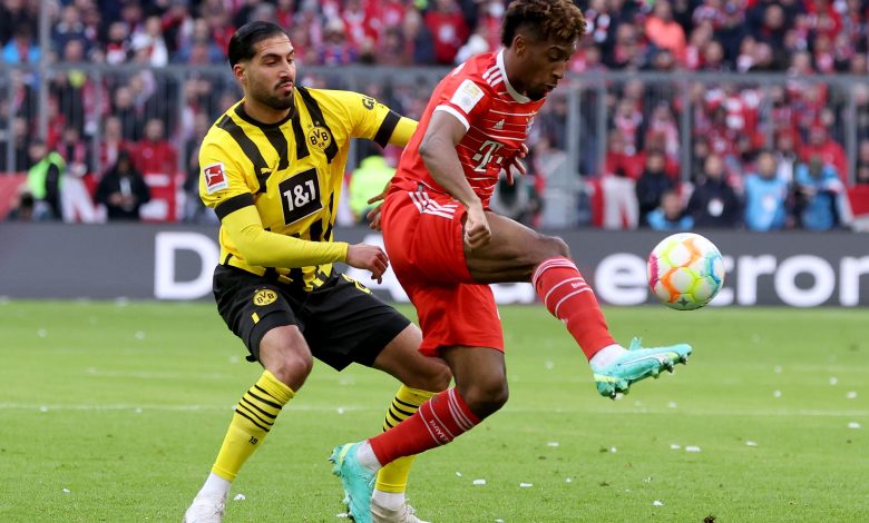 Bayern y Dortmund en pelea durante un partido