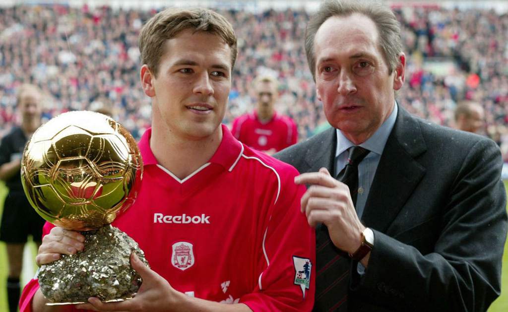 Michael Owen tras ganar el Balón de Oro
