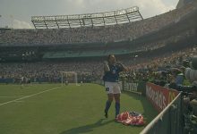 Roberto Baggio celebrando un gol
