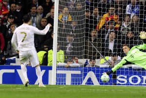 Cristiano Ronaldo, penaltis contra el Bayern Múnich, 2012
