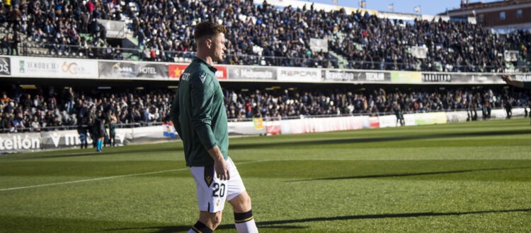 Gronning en el partido de Copa del Rey contra el Osasuna