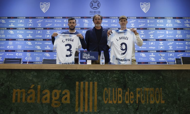 Carlos Puga y Javier Avilés siendo presentados