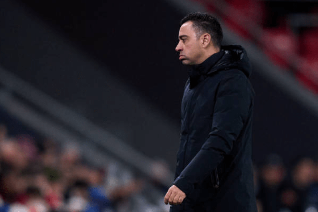 Xavi Hernández en San Mamés