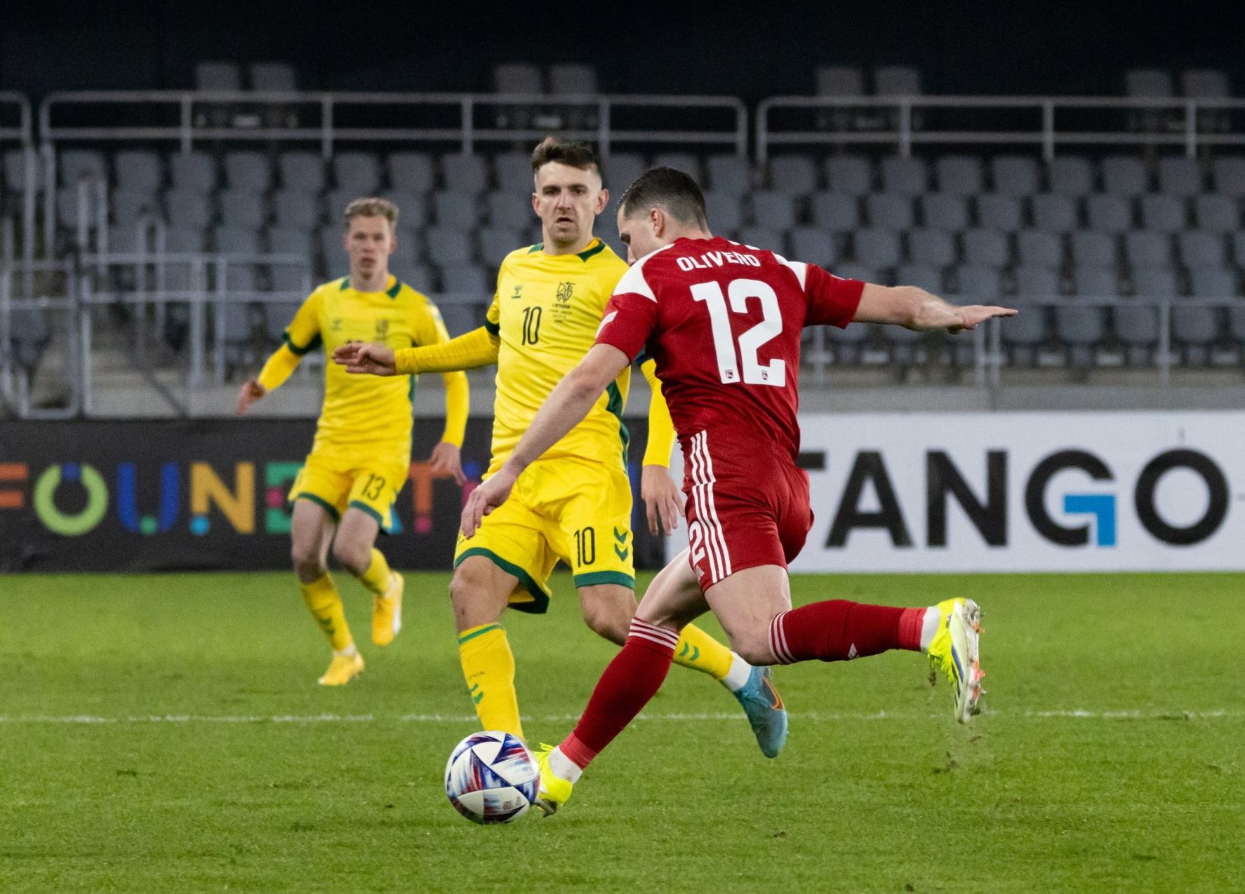 Gibraltar vs Lithuania. Imagen vía: Gibraltar FA.