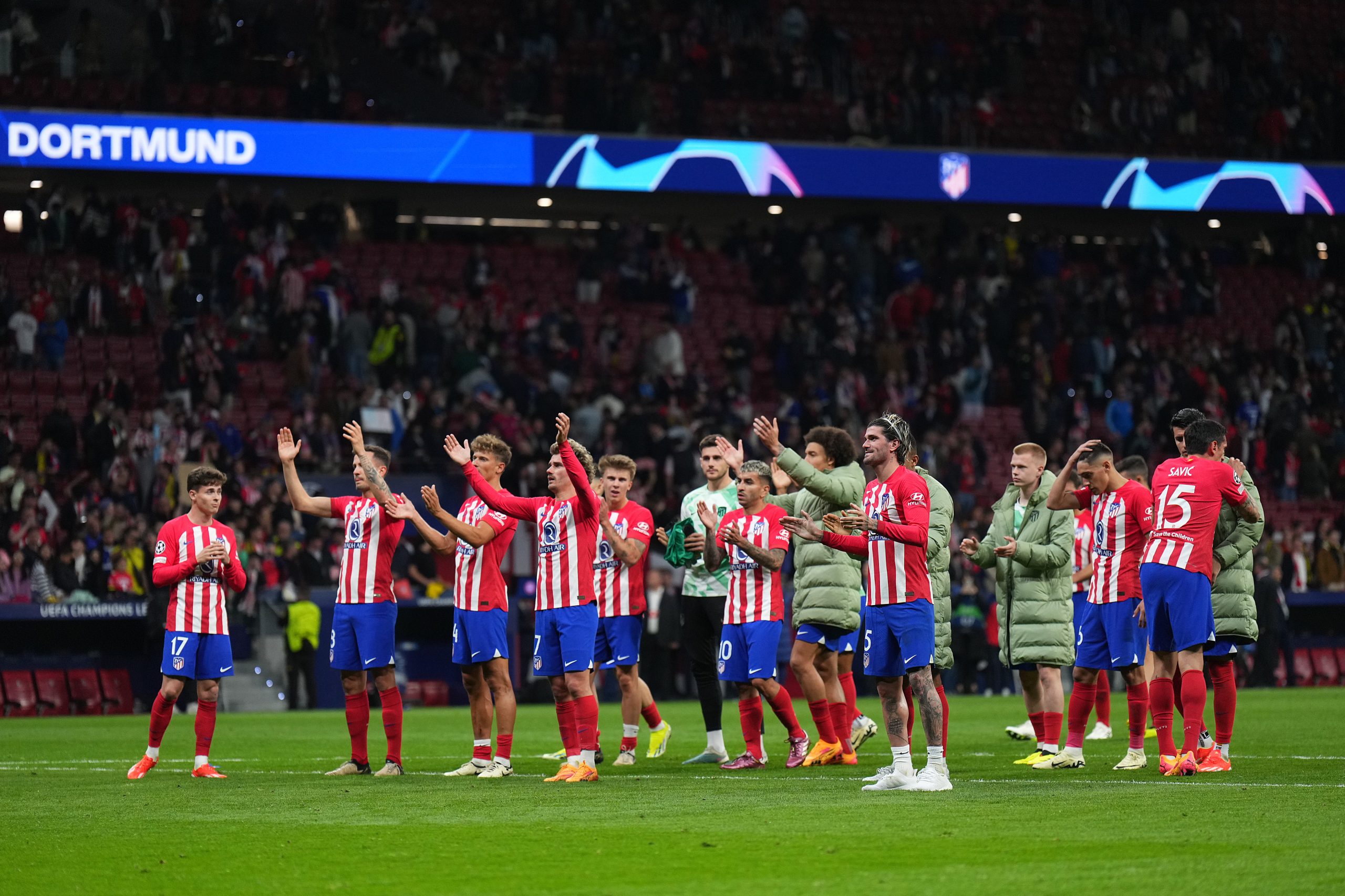 El Atlético de Madrid a 90 minutos de las semifinales de Champions