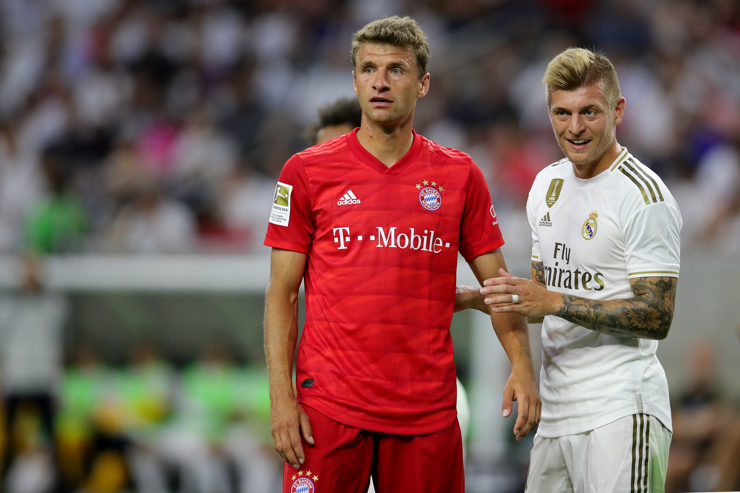 Thomas Muller, FC Bayern, y Toni kroos, Real Madrid.