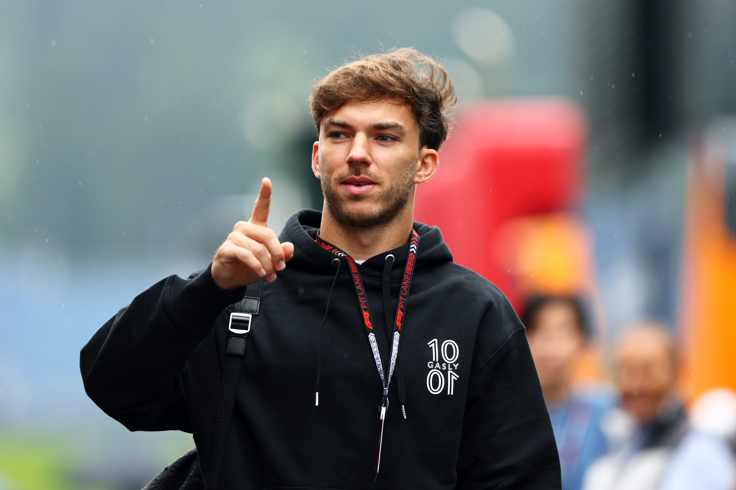 SPIELBERG, AUSTRIA - JUNE 27: Pierre Gasly of France and Alpine F1 walks in the Paddock during previews ahead of the F1 Grand Prix of Austria at Red Bull Ring on June 27, 2024 in Spielberg, Austria. (Photo by Clive Rose/Getty Images)