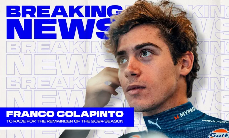 Franco Colapinto se convierte en piloto para Williams. Fuente: Williams