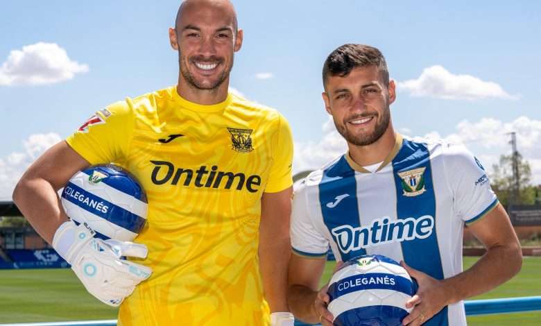 Dmitrovic y Óscar Rodríguez. CD Leganés.