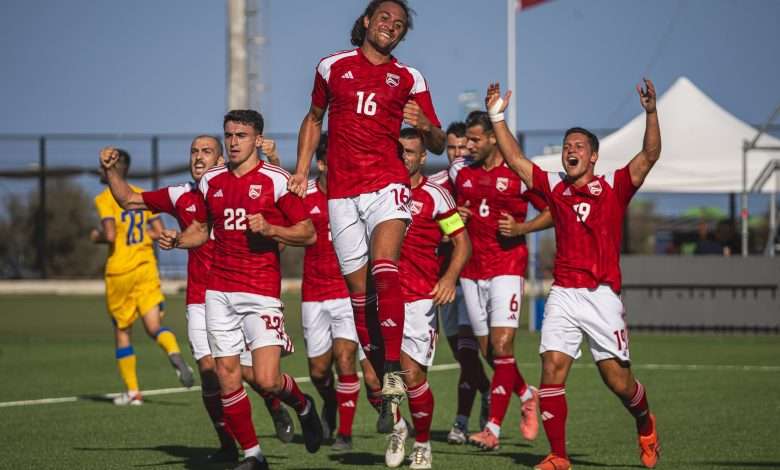 Gibraltar vs Andorra. Imagen vía Gibraltar FA