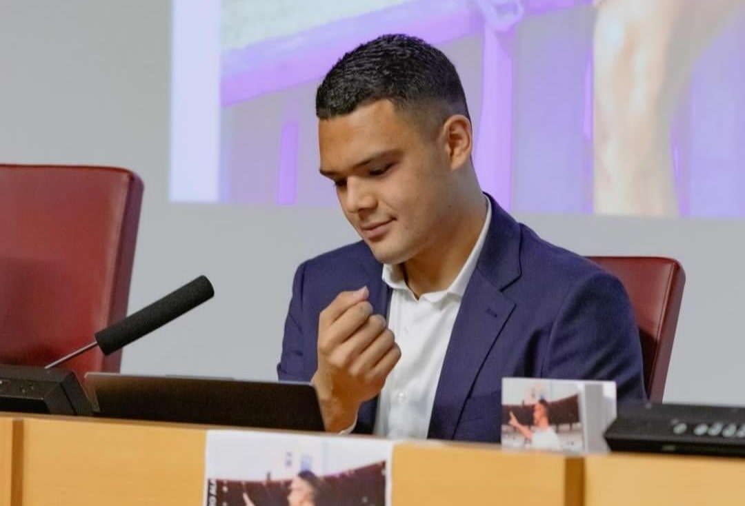 Salva Otero en la presentación de La Pasión de un Soñador