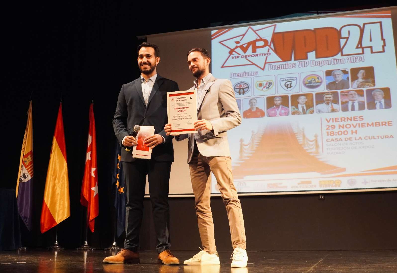 Sublime Academy. Premios VIP Deportivo.