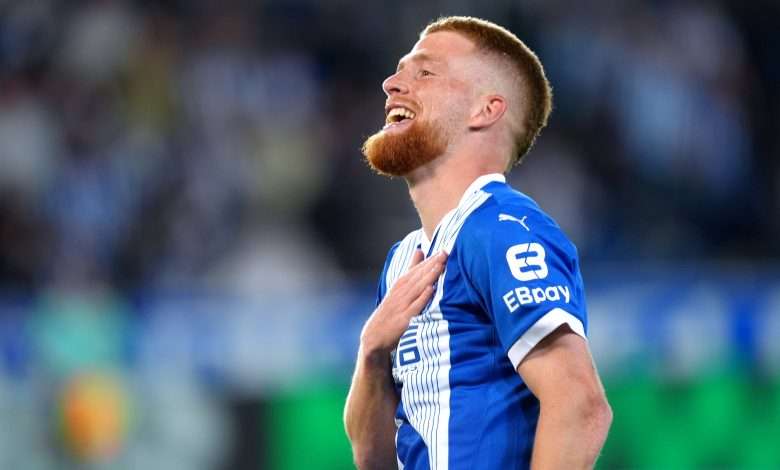 Carlos Vicente celebrando un gol