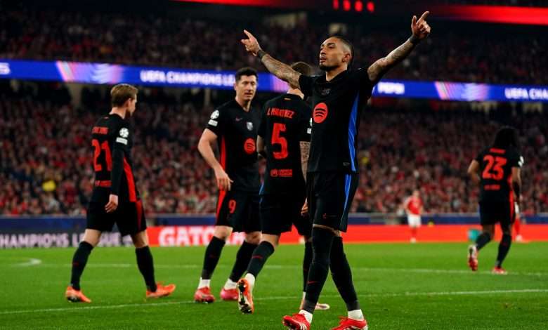 Raphinha, Benfica, Barcelona, Champions