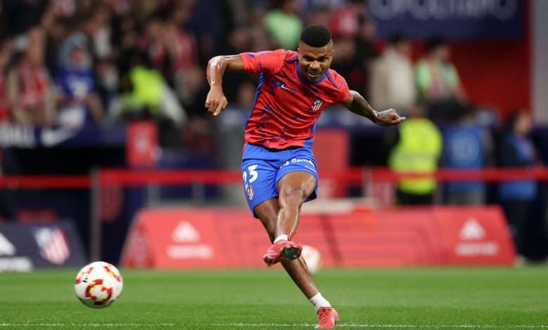 Reinildo Mandava como jugador del Atlético de Madrid
