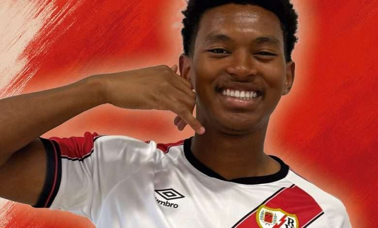 Jozhua Vertrouwd. Imagen vía Rayo Vallecano.
