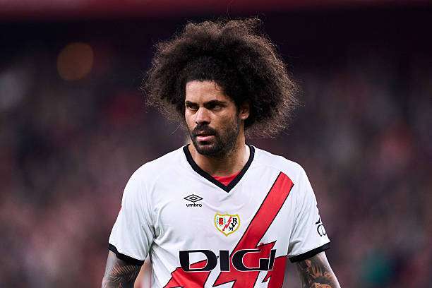 MADRID, SPAIN - MAY 02: Aridane Hernandez of Rayo Vallecano in action during the LaLiga EA Sports match between Rayo Vallecano and Getafe CF at Estadio de Vallecas on May 02, 2025, in Madrid, Spain.