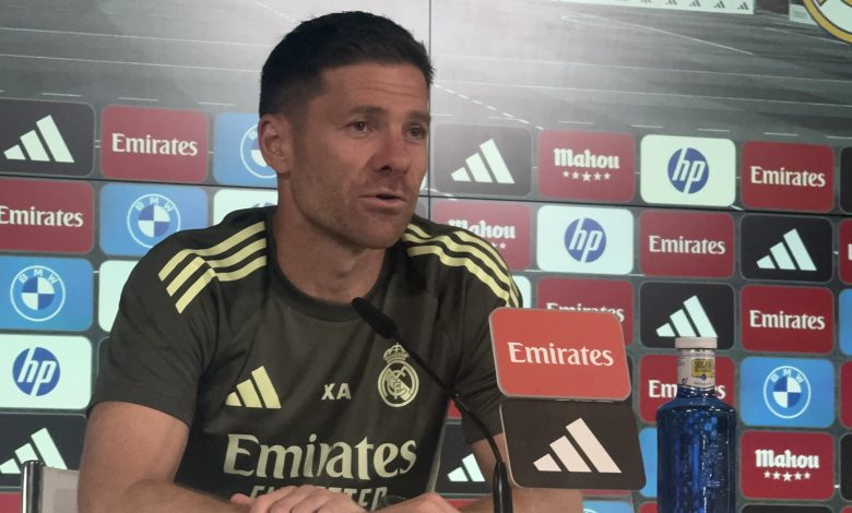 Xabi Alonso en rueda de prensa previa al derbi madrileño