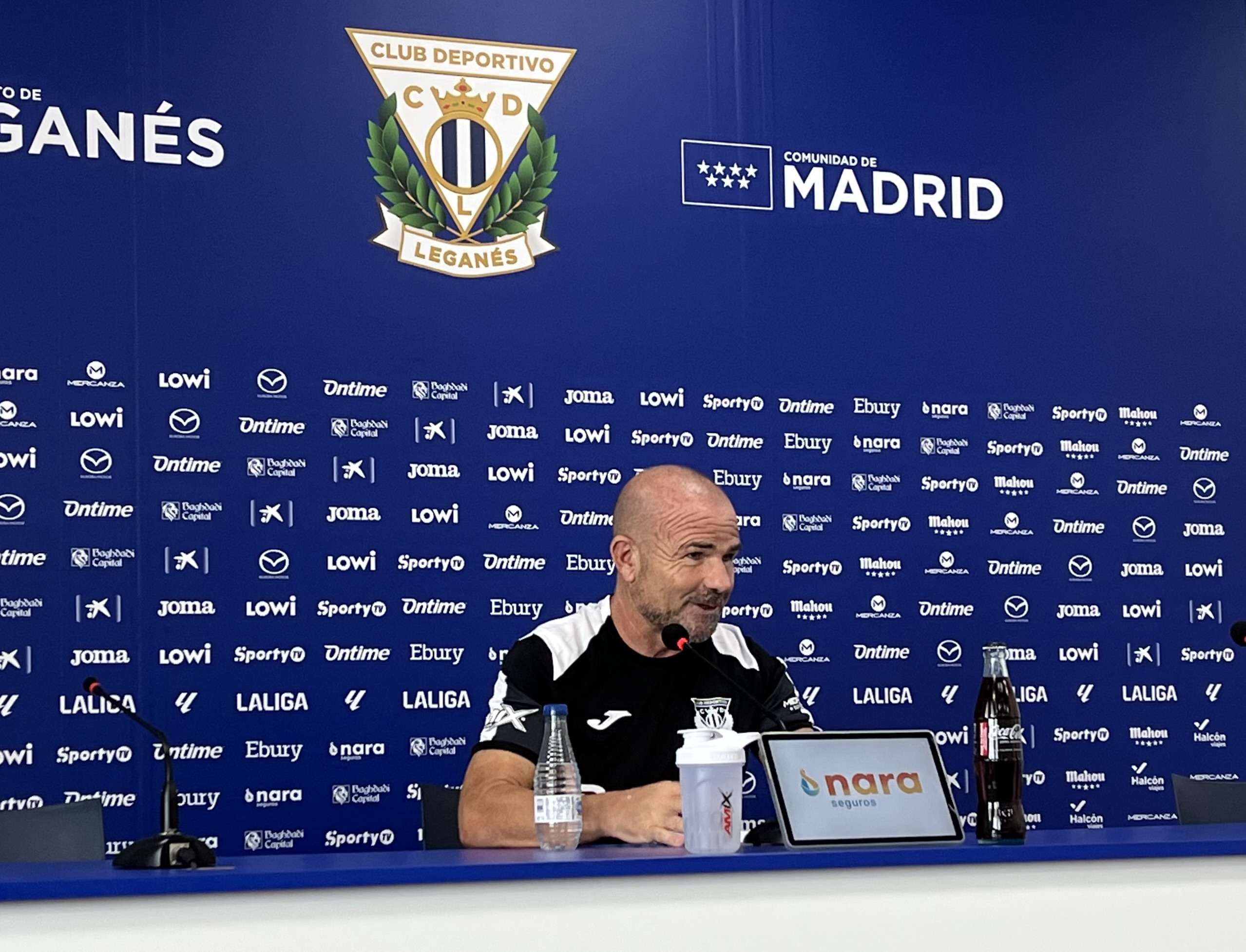 Paco López en la rueda de prensa