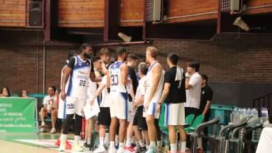 El equipo del Flexicar Fuenlabrada ante la derrota contra el Albacete en esta pretemporada