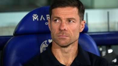 Xabi Alonso durante el partido entre el Levante y el Real Madrid