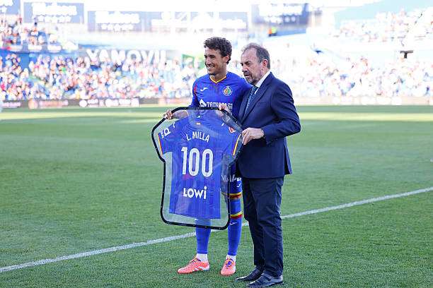GETAFE, SPAIN - SEPTEMBER 24: Luis Milla of Getafe CF poses for the photo during the Spanish League, LaLiga EA Sports, football match played between Getafe CF and Deportivo Alaves at Coliseum de Getafe stadium on September 24, 2025, in Getafe, Spain. (Photo By Dennis Agyeman/Europa Press via Getty Images)