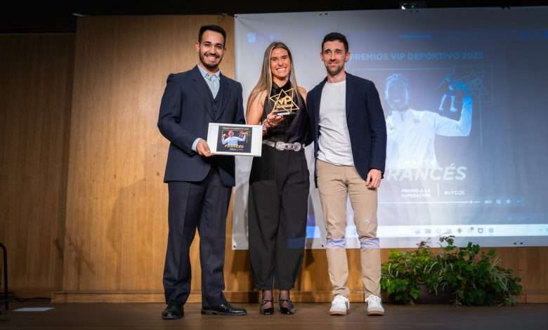 Marta Francés, 'Premio a la Superación' en VPD25. Imagen vía VIP Deportivo.