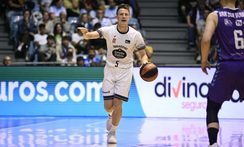 Fer Zurbriggen con el Monbus Obradoiro de la liga ACB