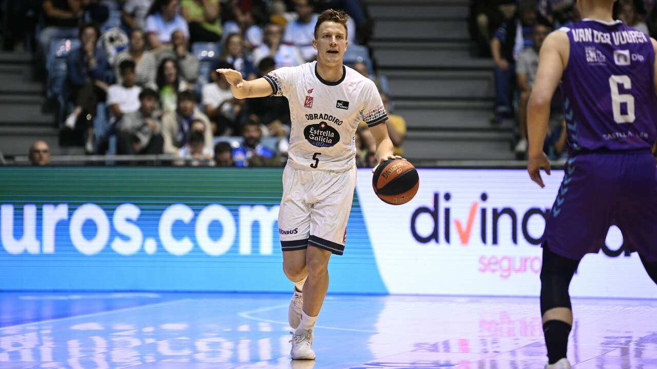Fer Zurbriggen con el Monbus Obradoiro de la liga ACB