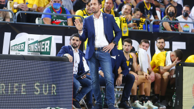 Marco Justo en su etapa como segundo entrenador del Lenovo Tenerife