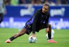 Raphael Dias 'Raphinha' of FC Barcelona warms up prior to the LaLiga EA Sports match between Real Oviedo and FC Barcelona at Carlos Tartiere on September 25, 2025 in Oviedo, Spain. (Photo by Juan Manuel Serrano Arce/Getty Images)