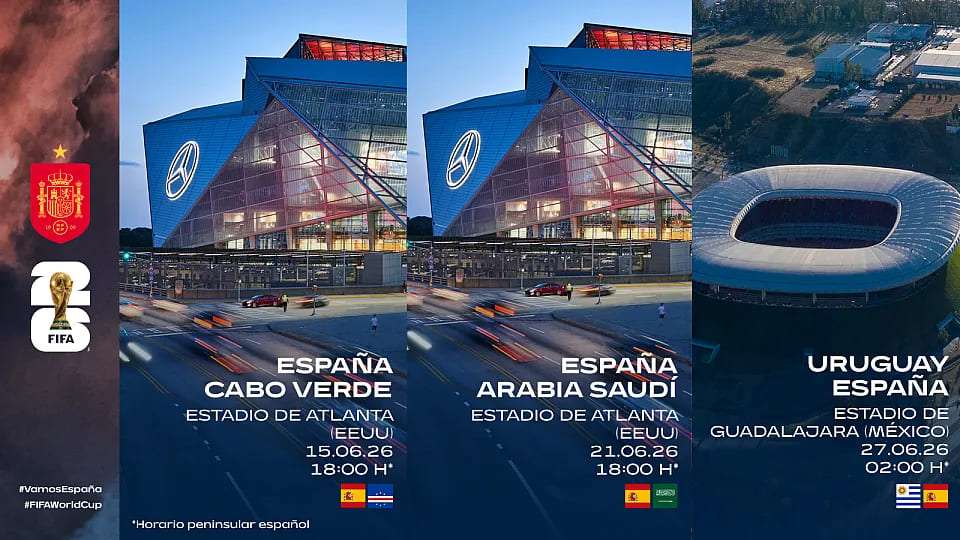 Cuándo y dónde jugará España los partidos del Mundial. Selección Española.