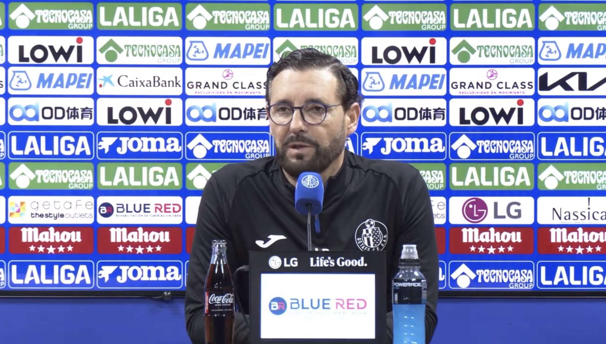 Bordalás en rueda de prensa