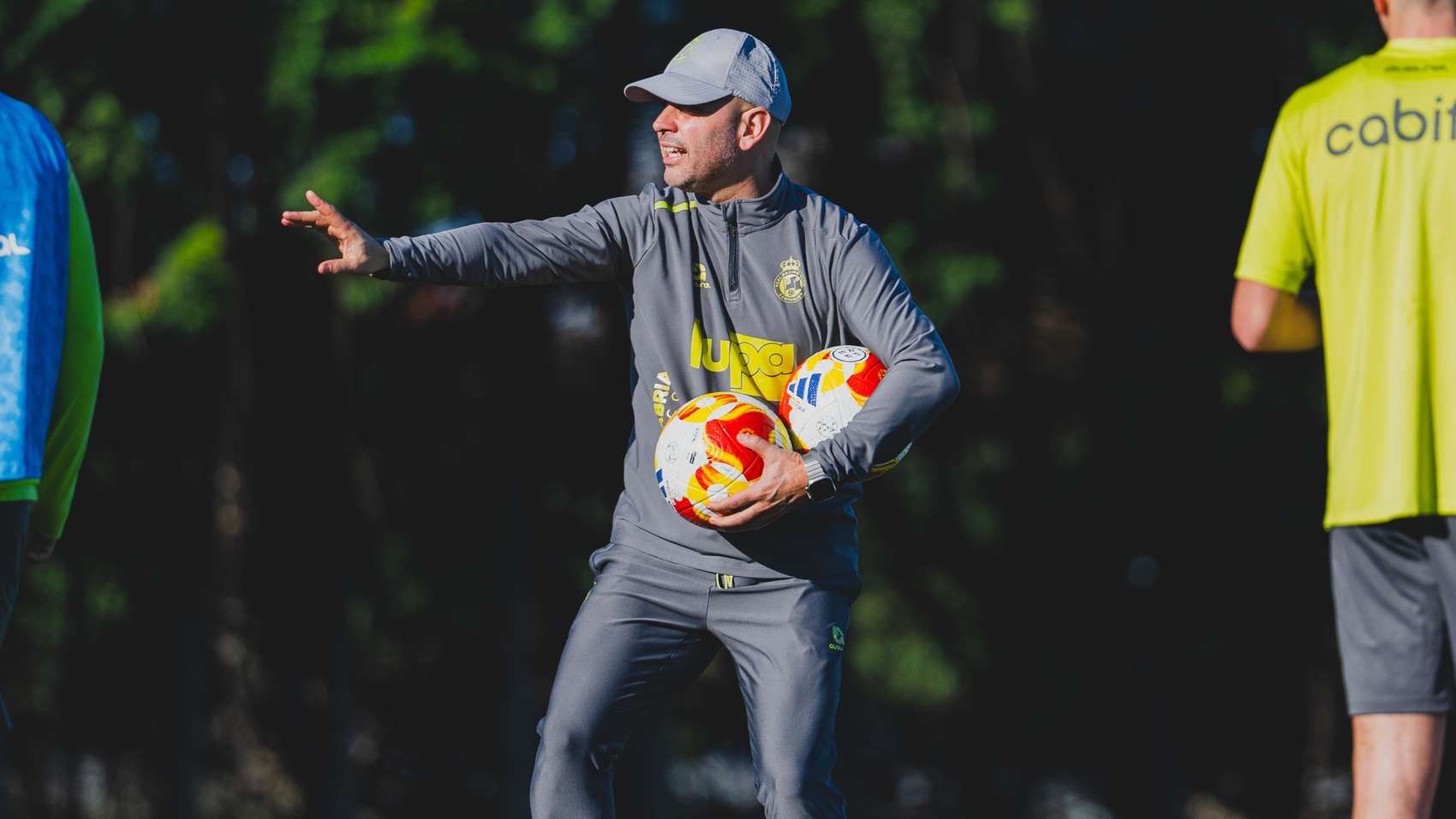 Jose Alberto en el entrenamiento.