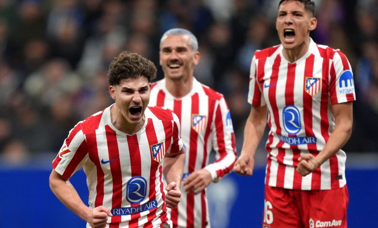 Julián Álvarez le da los tres puntos al Atlético.