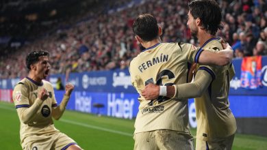 El Barcelona sentencia el título de liga en El Sadar.