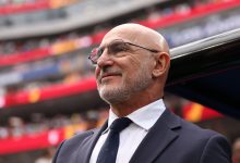 Luis De La Fuente, Head Coach of Spain, looks on before the FIFA World Cup 2026 Round of 32 match between Spain and Austria at Los Angeles Stadium on July 02, 2026 in Inglewood, California. (Photo by Francois Nel/Getty Images)