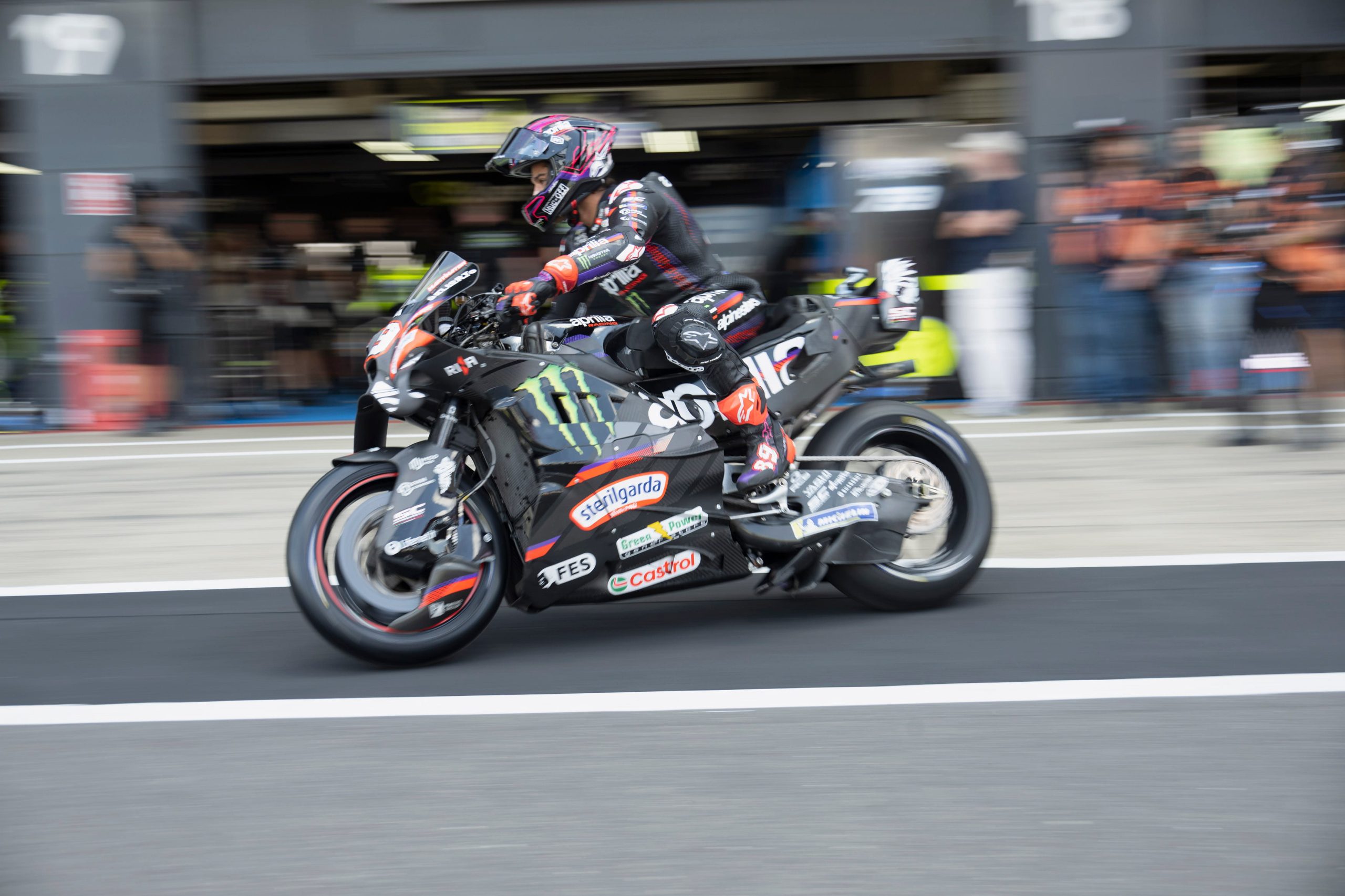 Jorge Martín en un entrenamiento en Silverstone