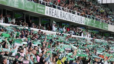 Afición Racing de Santander.