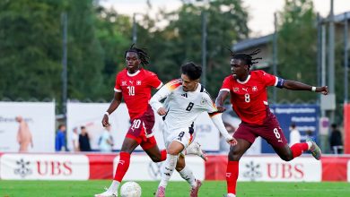 Winsley Boteli en un partido con la Sub20 de Suiza