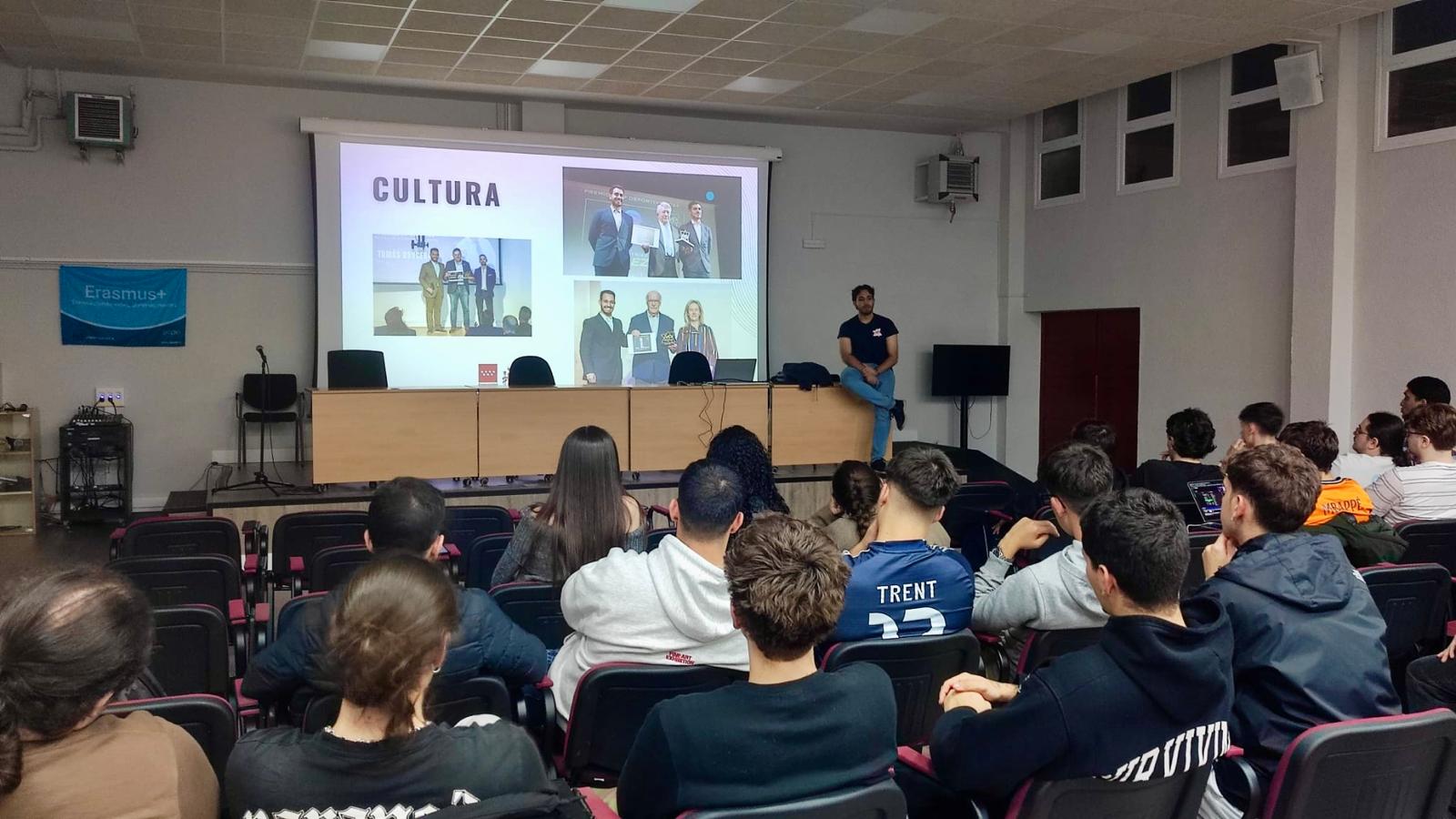 Charla VIP Deportivo en el IES Alonso de Avellaneda.